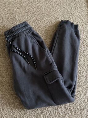 Matix Kids Charcoal Jogger Sweatpants with Contrast Drawcord